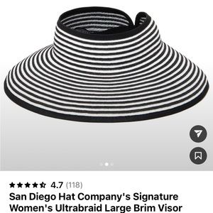 San Diego Hat Company large brim visor. NWOT